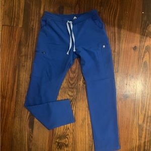 Figs royal blue scrub pants